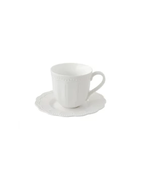 Φλυτζάνι πιατάκι espresso 110 ml πορσελάνη Easy Life Elite 2886ELIW