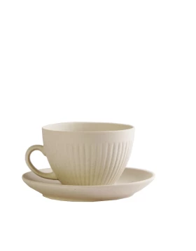 GOBI WHITE SAND ΦΛΙΤΖΑΝΙ &ΠΙΑΤΑΚΙ ΚΑΠΟΥΤΣΙΝΟ ΛΕΥΚΟ MAT 290CC 14Χ14Χ8ΕΚ Espiel OW2028K6