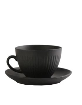 GOBI BLACK SAND ΦΛΙΤΖΑΝΙ &ΠΙΑΤΑΚΙ JUMBO ΜΑΥΡΟ ΜΑΤ 310CC 16Χ16Χ8,5ΕΚ Espiel OW2045K6