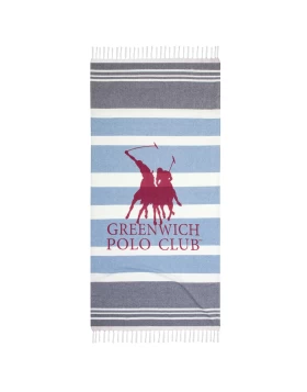 GREENWICH POLO CLUB ΠΕΤΣΕΤΑ-ΠΑΡΕΟ 80Χ170 3843 ΓΚΡΙ, ΡΟΖ