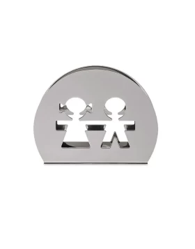 Ανοξείδωτη χαρτοπετσετοθήκη 11 χ 8,5 εκ. Alessi Girotondo AKK51