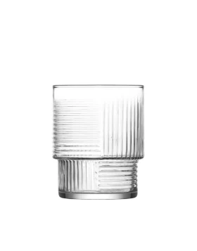 Σετ 6 γυάλινα στοιβαζόμενα ποτήρια ουίσκι 325 ml Lav Helen HLN356