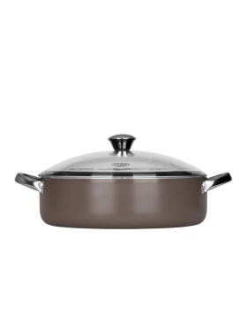  Αντικολλητική ημιχύτρα με γυάλινο καπάκι 28 εκ. Fest Flow