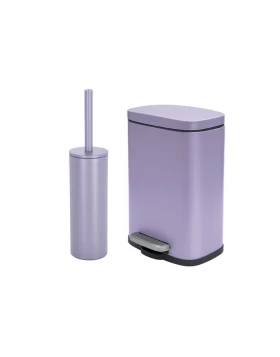 Σετ κάδος πεντάλ 5 lt & πιγκάλ Spirella Akira Lavender