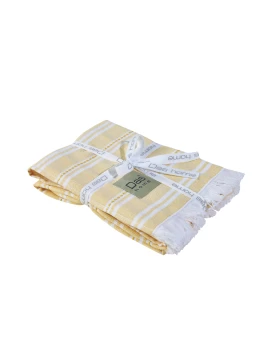 DAS HOME ΣΕΤ ΠΟΤΗΡΟΠΑΝΑ 2ΤΜΧ 40Χ65 0709 ΚΙΤΡΙΝΟ, ΛΕΥΚΟ