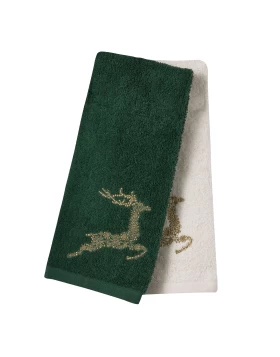 DAS HOME CHRISTMAS ΠΟΤΗΡΟΠΑΝΑ ΣΕΤ 2ΤΜΧ 40X60 0701 ΙΒΟΥΑΡ, ΠΡΑΣΙΝΟ