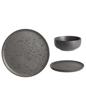 Σερβίτσιο πιάτα φαγητού 18 τμχ reactive stoneware Day 75562S18