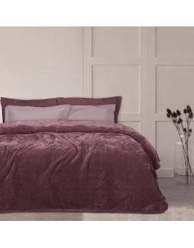 DAS HOME ΚΟΥΒΕΡΤΑ VELOUR MONH 1347 ΡΟΔΙ