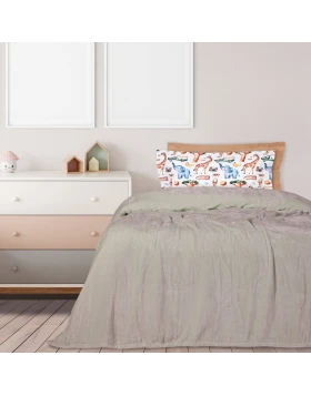DAS HOME ΚΟΥΒΕΡΤΑ VELOUR MONH 1345 ΜΠΕΖ