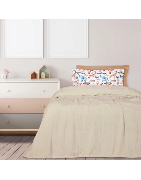 DAS HOME ΚΟΥΒΕΡΤΑ VELOUR MONH 1341 ΙΒΟΥΑΡ