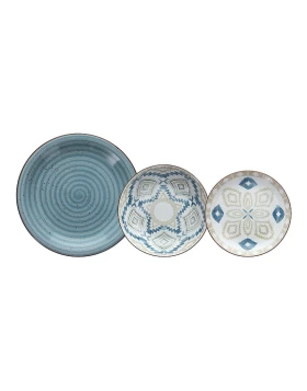 Σετ πιάτα φαγητού 18 τμχ Tognana Metropol Casablanca