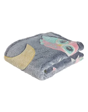 DAS BABY ΚΟΥΒΕΡΤΑ FLEECE 80X110 RELAX 4864 ΓΚΡΙ, ΚΙΤΡΙΝΟ, ΡΟΖ