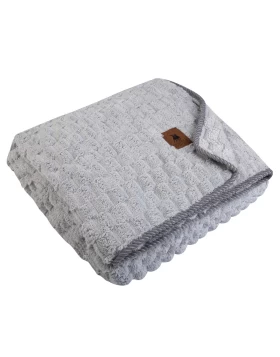 GREENWICH POLO CLUB ΚΟΥΒΕΡΤΑ FLEECE 80X110 ΒΑΒΥ 8837 ΓΚΡΙ