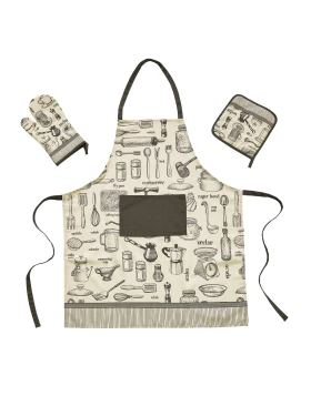 DAS HOME ΣΕΤ ΚΟΥΖΙΝΑΣ 3ΤΜΧ 0721 ΚΡΕΜ, ΜΑΥΡΟ