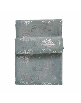 DAS HOME CHRISTMAS ΤΡΑΠΕΖΟΜΑΝΤΗΛΟ 140Χ220 0714 ΑΣΗΜΙ, ΓΚΡΙ