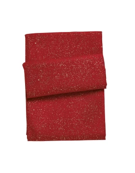 DAS HOME CHRISTMAS ΤΡΑΠΕΖΟΜΑΝΤΗΛΟ 140Χ180 0716 ΚΟΚΚΙΝΟ, ΧΡΥΣΟ