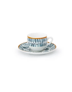 Φλυτζάνι πιατάκι καφέ πορσελάνη 100 ml Cryspo Trio Nautico 25.276.17