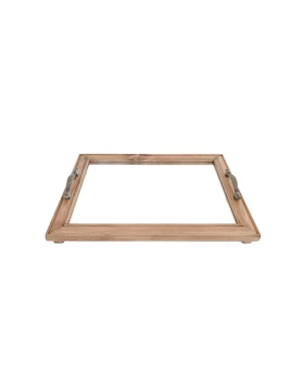 Ξύλινος δίσκος με καθρέπτη 34 χ 43 εκ. Korres Craft 236-621-03