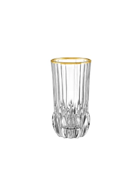 Σετ 6 κρυστάλλινα ποτήρια σωλήνα 400 ml RCR Adagio Gold