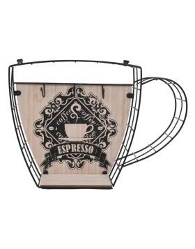 ΜΕΤΑΛΛΙΚΗ ΚΛΕΙΔΟΘΗΚΗ Fylliana 19*8*13 ΜΑΥΡΗ / ΚΑΦΕ YB9S941 Fylliana 373-00-452