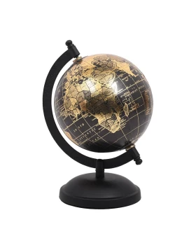 ΕΠΙΤΡΑΠΕΖΙΟ ΔΙΑΚΟΣΜΗΤΙΚΟ Fylliana Υδρόγειος ΜΑΥΡΟ ΧΡΩΜΑ 13x13x18εκ Fylliana 936-123-007