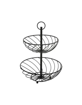 Μεταλλική φρουτιέρα 2 επιπέδων 27χ34εκ. Secret De Gourmet 160621B