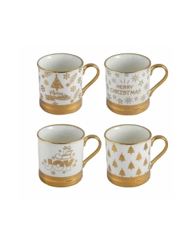 Κούπα πορσελάνη new bone china 345 ml HFA 5441111 (4 σχέδια)