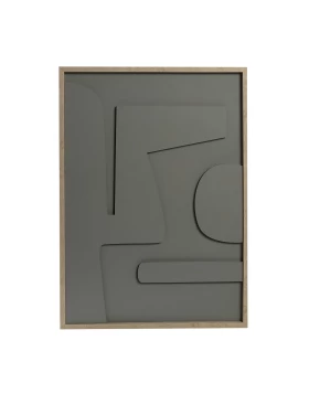 ΠΙΝΑΚΑΣ ΣΕ 3D ΚΑΜΒΑ ΓΚΡΙ PVC/MDF 70Χ50ΕΚ Espiel FAL109