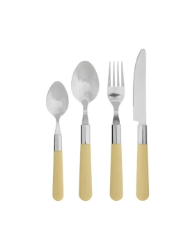 Σετ μαχαιροπήρουνα με πλαστική λαβή 24 τμχ Day 83352 Yellow Sand