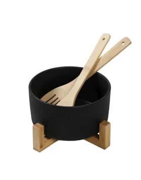 ΣΑΛΑΤΙΕΡΑ ΠΟΡΣΕΛ. ΜΑΥΡΗ ΜΕ 2 ΞΥΛ. ΚΟΥΤΑΛΕΣ/ΒΑΣΗ 20Χ20Χ10ΕΚ Espiel TVL102