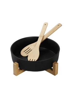 ΣΑΛΑΤΙΕΡΑ ΠΟΡΣΕΛ. ΜΑΥΡΗ ΜΕ 2 ΞΥΛ. ΚΟΥΤΑΛΕΣ/ΒΑΣΗ 26,7Χ26,7Χ9,8ΕΚ Espiel TVL105