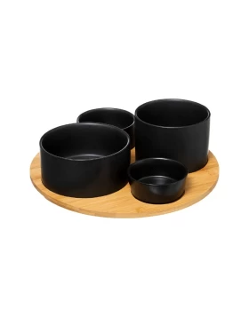 Ορντεβιέρα bamboo & stoneware 33.5x10 εκ. Secret De Gourmet 176917