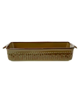 Πυρίμαχο ταψί stoneware 45χ26.5χ8 εκ. Cryspo Trio Cottage Dark 37.070.79