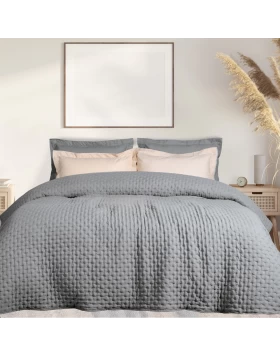 DAS HOME ΚΟΥΒΕΡΛΙ ΥΠΕΡΔΙΠΛΟ HAPPY 9630 ΓΚΡΙ