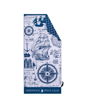 GREENWICH POLO CLUB ΠΕΤΣΕΤΑ ΘΑΛΑΣΣΗΣ 80Χ170 3909 ΜΠΛΕ, ΣΠΑΓΓΙ