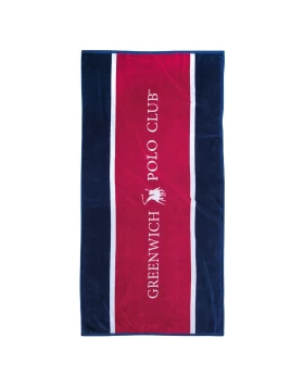 GREENWICH POLO CLUB ΠΕΤΣΕΤΑ ΘΑΛΑΣΣΗΣ 90Χ180 3864 ΚΟΚΚΙΝΟ, ΛΕΥΚΟ, ΜΠΛΕ
