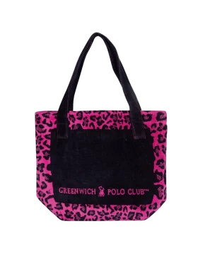 GREENWICH POLO CLUB ΤΣΑΝΤΑ ΘΑΛΑΣΣΗΣ 55Χ40 3863 ΜΑΥΡΟ, ΡΟΖ, ΤΥΡΚΟΥΑΖ