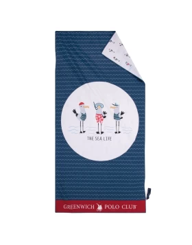 GREENWICH POLO CLUB ΠΕΤΣΕΤΑ ΘΑΛΑΣΣΗΣ 70Χ140 3880 ΚΟΚΚΙΝΟ, ΛΕΥΚΟ, ΜΠΛΕ