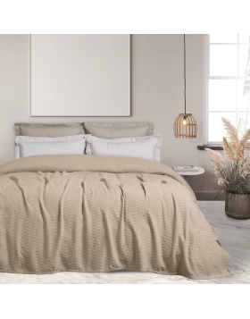 DAS HOME ΚΟΥΒΕΡΤΑ 220X240 0493 ΜΠΕΖ