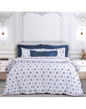 GREENWICH POLO CLUB ΣΕΤ ΣΕΝΤΟΝΙΑ ΥΠΕΡΔΙΠΛΑ 2182 ΚΟΚΚΙΝΟ, ΛΕΥΚΟ, ΜΠΛΕ