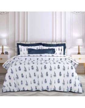 GREENWICH POLO CLUB ΣΕΤ ΣΕΝΤΟΝΙΑ ΥΠΕΡΔΙΠΛΑ 2183 ΛΕΥΚΟ, ΜΠΛΕ