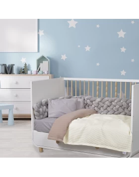 DAS BABY ΚΟΥΒΕΡΤΑ 80X110 RELAX 4881 ΙΒΟΥΑΡ, ΣΠΑΓΓΙ