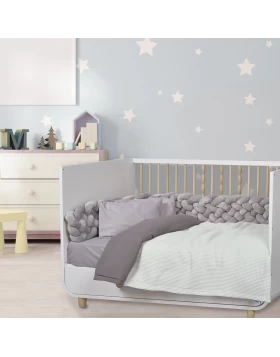 DAS BABY ΚΟΥΒΕΡΤΑ 80X110 RELAX 4882 ΓΚΡΙ ΑΝΟΙΧΤΟ, ΓΚΡΙ ΣΚΟΥΡΟ