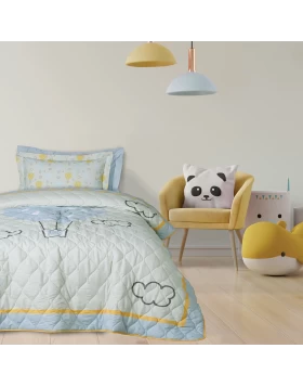 DAS KIDS ΚΟΥΒΕΡΛΙ ΜΟΝΟ 4880 ΓΑΛΑΖΙΟ, ΚΙΤΡΙΝΟ, ΜΕΝΤΑ