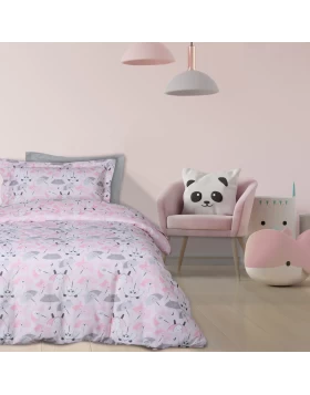 DAS KIDS ΣΕΤ ΠΑΠΛΩΜΑΤΟΘΗΚΗ ΜΟΝΗ 4878 ΓΚΡΙ, ΛΕΥΚΟ, ΡΟΖ