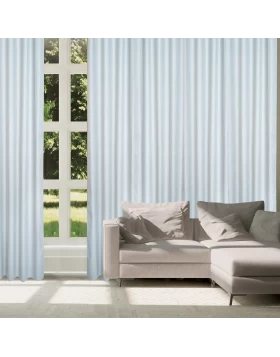 DAS HOME ΚΟΥΡΤΙΝΑ ΜΕ ΚΡΙΚΟΥΣ 140Χ270 2255 ΓΚΡΙ