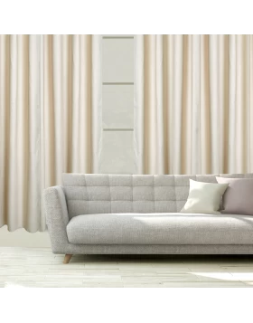 DAS HOME ΚΟΥΡΤΙΝΑ ΜΕ ΚΡΙΚΟΥΣ 140Χ270 2257 ΜΠΕΖ