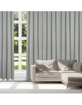 DAS HOME ΚΟΥΡΤΙΝΑ ΜΕ ΚΡΙΚΟΥΣ 140Χ270 2252 ΓΚΡΙ