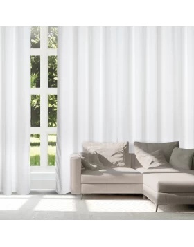 DAS HOME ΚΟΥΡΤΙΝΑ ΜΕ ΚΡΙΚΟΥΣ 140Χ270 2249 ΕΚΡΟΥ