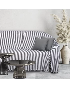 DAS HOME ΡΙΧΤΑΡΙ 180Χ300 0253 ΕΚΡΟΥ, ΜΑΥΡΟ